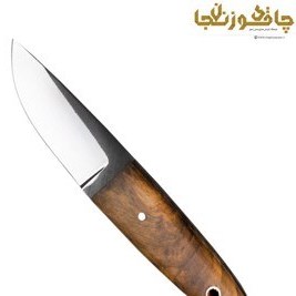 تصویر چاقوی دستساز مدل بقا با تیغه فولاد اثر استاد نوری 