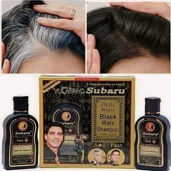 تصویر شامپو رنگ مو سوبارو مدل Magic Black حجم ۴۰۰ میلی‌لیتر 