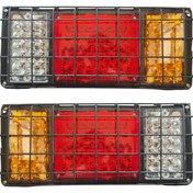 تصویر چراغ خطر عقب ایسوزو LED ولتاژ ۲۴ ولت بسته ۲ عددی 