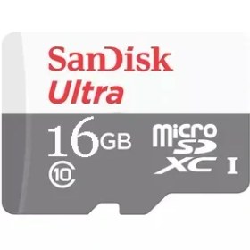 تصویر کارت حافظه microSDHC سن دیسک مدل Ultra کلاس 10 استاندارد UHS-I U1 سرعت 80MBps 533X ظرفیت 16 گیگابایت 