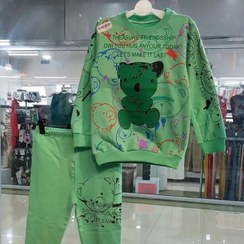 تصویر بلوز شلوار تمام پنبه دخترانه و پسرانه عروسکی شیک 