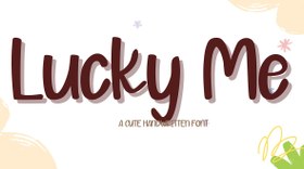 تصویر فونت Lucky Me انگلیسی 