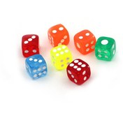 تصویر تاس 12 ميل رنگي شفاف و مات 