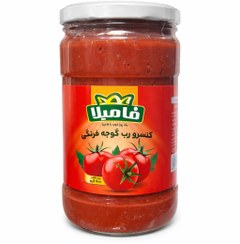 تصویر کنسرو رب گوجه فرنگی شیشه ای از برند فامیلا وزن محصول ( 700 گرم ) 