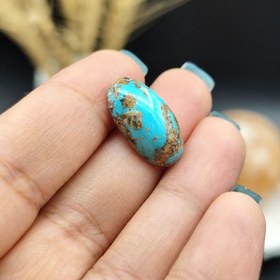 تصویر نگین فیروزه مغز اصل نیشابور بدون احیا و دستکاری کد 7509 