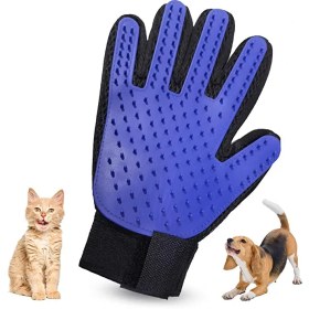 تصویر دستکش ماساژ و موجمع کن سگ و گربه – Massage gloves and dog and cat hair remover 