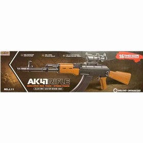 تصویر تفنگ تیر ژله ای کلاش مدل AK47 با دوربین و چمدان 