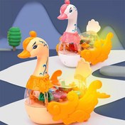 تصویر اسباب بازی مدل قو چرخ دنده ای موزیکال Gear Swan Gear Swan Musical Gear toy Model