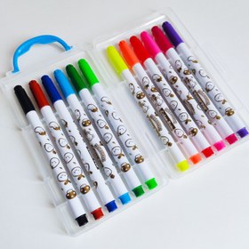 تصویر ماژیک رنگ آمیزی 12 رنگ مدل WATER color pen 