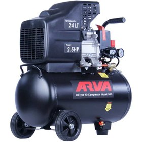 تصویر کمپرسور باد آروا 24 لیتری 2.5 اسب مدل 5681 5851 Arva Air Compressor