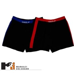 تصویر مایو شنا مردانه اسپیدو طرح Speedo رنگ آبی و قرمز 
