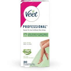 تصویر نوار موبر بدن ویت پروفشنال مناسب پوست خشک 20 عدد 