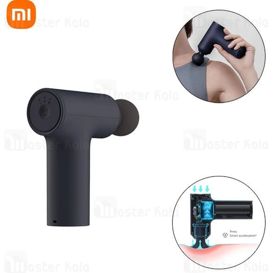 خرید و قیمت ماساژور تفنگی شیائومی Xiaomi Massage Gun Mini Xmfg M352 سرمه ای تیره ترب 8056