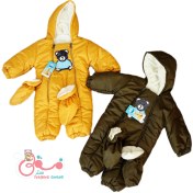 تصویر ست کاپشن سرهمی و دستکش 