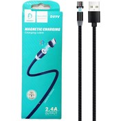 تصویر کابل شارژ فست مگنتی اندروید DENMEN مدل D09V 