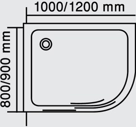 تصویر زیردوشی رای Scitech Ray 100 Shower pan