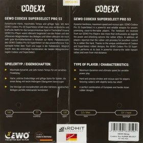 تصویر رویه راکت جوو CODEXX SUPER SELECT PRO 53 | قرمز 