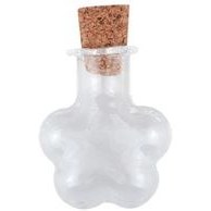 تصویر بطری دکوری طرح ستاره کد 0837 بسته ۲ عددی 