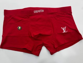 تصویر شورت کتان پادار مردانه 2XL - قزمز 