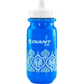 تصویر قمقمه آب دوچرخه جاینت 550 سی‌سی رنگ آبی و سفید 