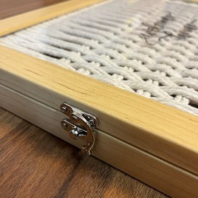 تصویر کاور جعبه فیوز کرم طرح چوب با بافت حصیری کد 3831 