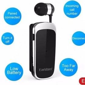 تصویر هندزفری بلوتوث تک‌گوش ارلدام Earldom Single Ear Wireless Earphone ET-BH104 