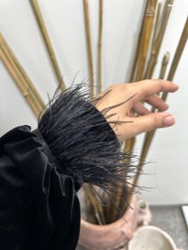 تصویر مانتو مخمل عبایی فرمهر 