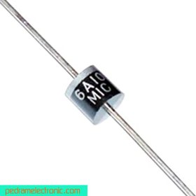 تصویر دیود ۶A10 ظرفیت ۶ آمپر ۱۰۰۰ ولت 