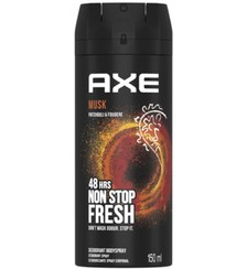 تصویر اسپری دیودورانت 48 ساعته مردانه اکس (Axe) مدل Musk حجم 150 میلی لیتر بادی اسپلش