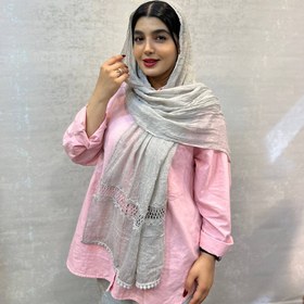 تصویر شال دانتل - آبی 