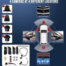 تصویر دوربین 360 درجه خودرو 3 بعدی 360 degree car camera