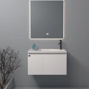 تصویر ست کابینت و روشویی آلکا مدل 3070 به همراه آینه بک لایت 