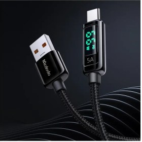 تصویر کابل تبدیل USB به USB-C مک دودو مدل CA-8690 طول 1.2 متر ا MCDODO CA-8690 USB To USB-C Cable 120cm MCDODO CA-8690 USB To USB-C Cable 120cm
