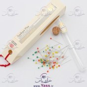 تصویر سوزن ته مرواریدی اپلیکه تولیپ اصل ژاپن 