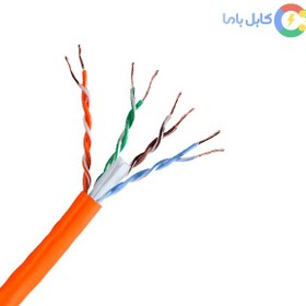 تصویر کابل شبکه Cat6 UTP تست فلوک پرمننت برند نگزس (یک متر) 