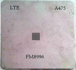 تصویر شابلون A475 آی سی تغذیه کوالکام PM8996 مناسب تعمیر گوشی های اندرویدی 
