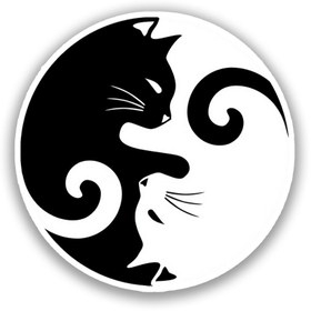 تصویر استیکر لپ تاپ و موبایل استیکریا طرح گربه کد CatSt8065 