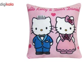 تصویر کوسن آیکا مدل AC02 طرح کیتی ا Ayka AC02 Kitty Design Cushion Ayka AC02 Kitty Design Cushion