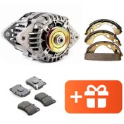 تصویر پک دینام تک شیار 90 آمپر پراید فنام + لنت رایگان عقب و جلو پراید عظام 