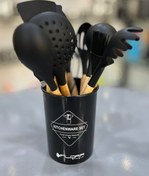 تصویر سرویس کفگیر ملاقه سطلی فلورا 