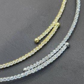 تصویر طوق گردنی جواهری تنیسی 