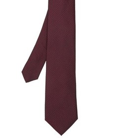 تصویر کراوات مردانه ابریشمی با الگوی بورگوندی Network 