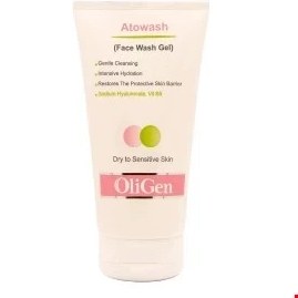 تصویر ژل شستشوی پوست خشک الی ژن Oligen Atowash Face Wash Gel For Dry To Sensitive Skin