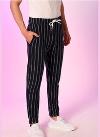 تصویر شلوار ورزشی راه‌راه برند campus sutra Striped Track Pants