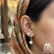 تصویر ست گوشواره استیل ( گوشواره و دو عدد گل گوش ) 