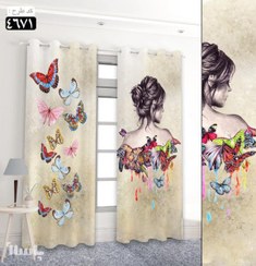 تصویر پرده تصویری طرح اشلین برند پرنا - کد 1950681 