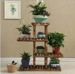 تصویر استند گلدان چوبی ایستا 