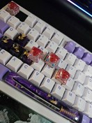 تصویر دکمه کیبورد مکانیکال قلب ولنتاین کیکپ فانتزی 