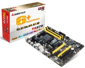 تصویر مادربرد بایواستار TA970 Biostar TA970 Socket AM3+ AMD 970 Mainboard