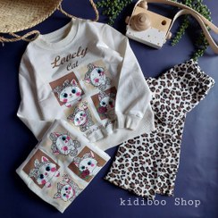 تصویر ست دورس شلوار کیتی پلنگی - سایز 